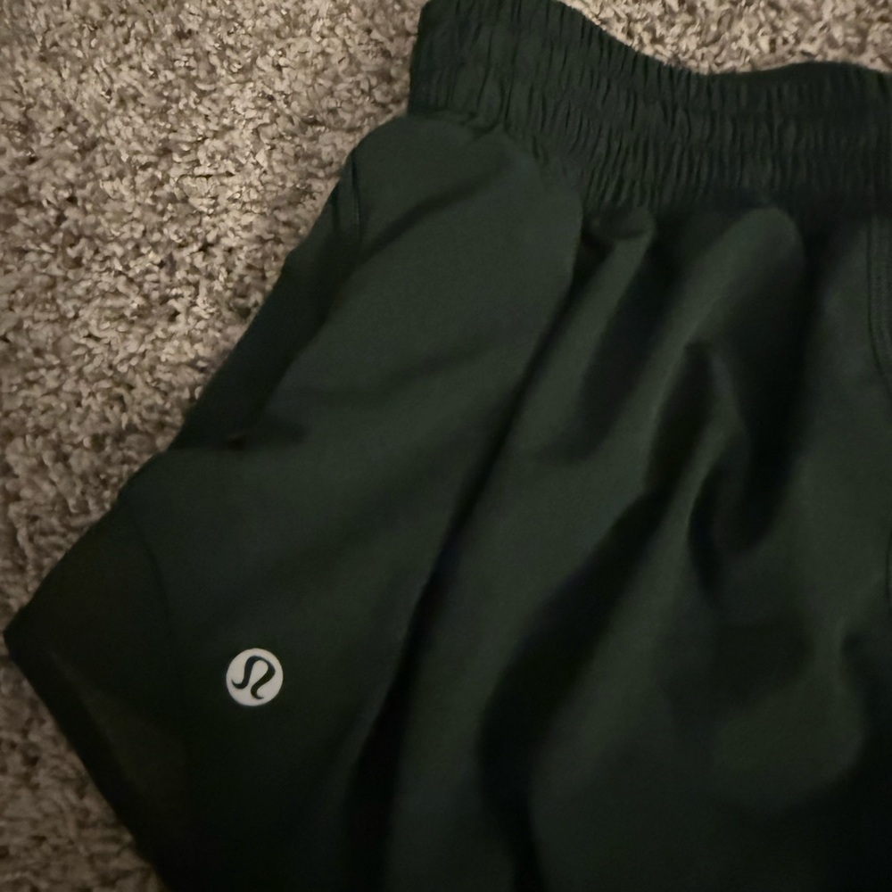 Lululemon Dark Green Athletic Shorts